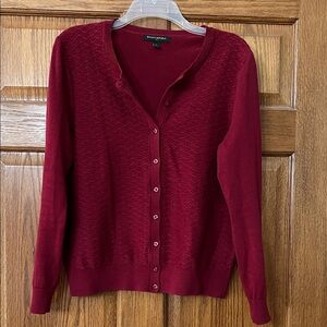 Banana Republic Deep Red Cardigan Sweater